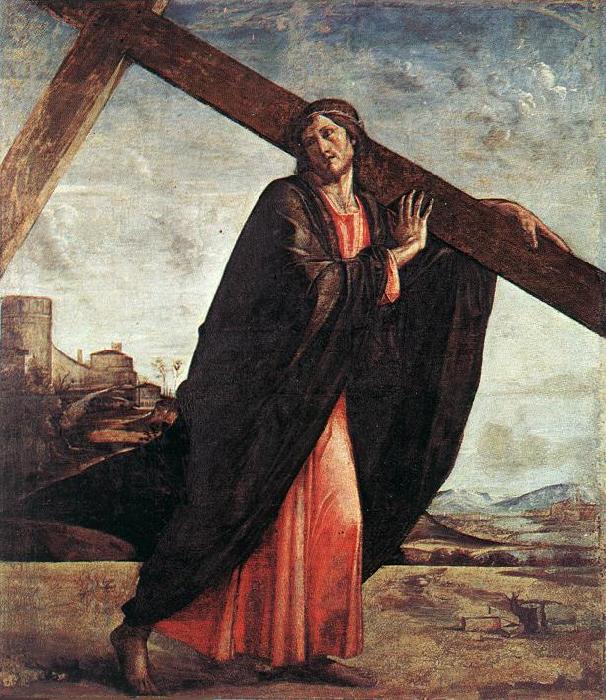 VIVARINI, family of painters Christ Carrying the Cross er oil painting image
